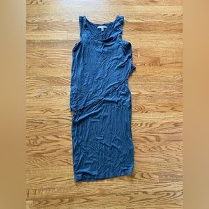 Banana Republic Factory Charcoal Midi Dress